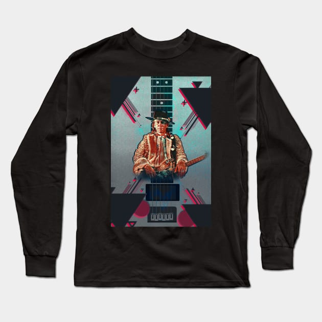 Stevie Ray Vaughn Long Sleeve T-Shirt by TheLaundryLady